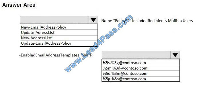 leads4pass ms-201 exam question q1-1