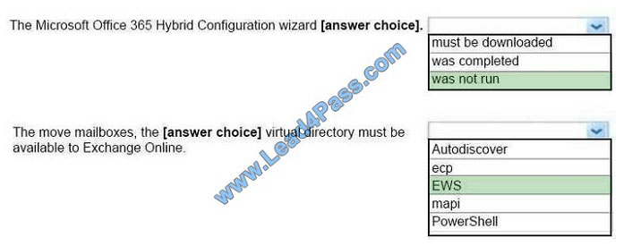 leads4pass ms-201 exam question q10-2