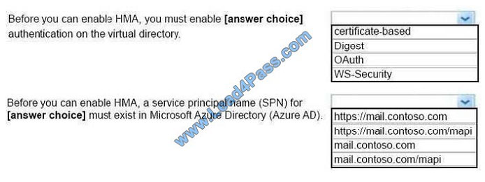 leads4pass ms-201 exam question q2-1