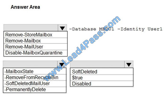 lead4pass ms-200 exam question q9